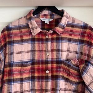 Old Navy plaid boyfriend shirt - 2x